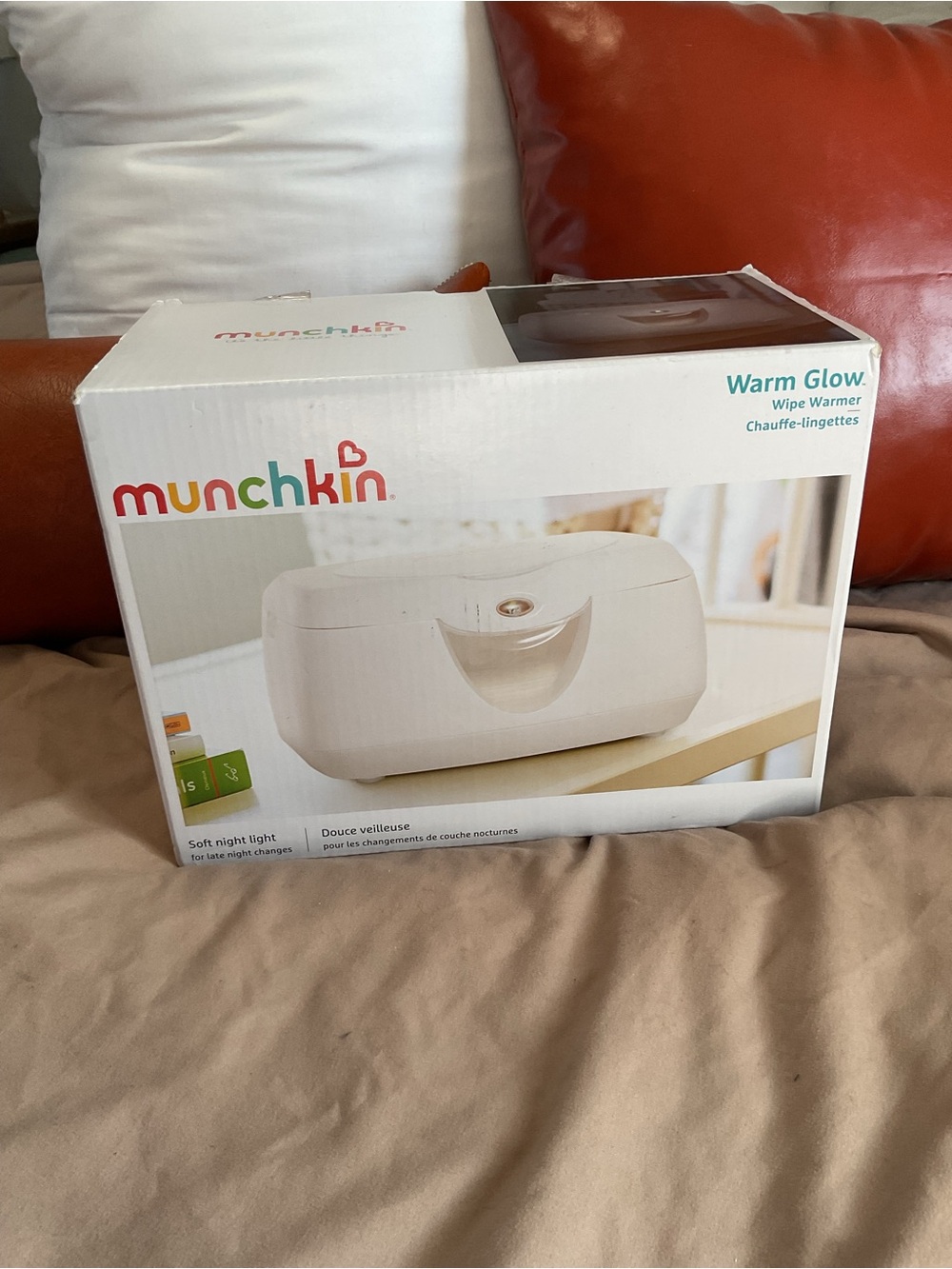 Munchkin White Warm Glow Wipe Warmer with Soft Night Light NWT - Picture 2 of 9